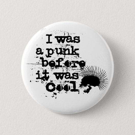 punk pin ronde button 5,7 cm (Voorkant)