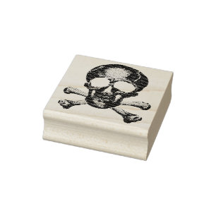 Punk Pirate Ghost Skull Rubberstempel