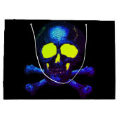 Punk Pirate Ghost Skulls - Cobalt Nachtmerrie Blau Groot Cadeauzakje (Achterkant)