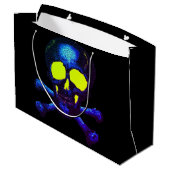 Punk Pirate Ghost Skulls - Cobalt Nachtmerrie Blau Groot Cadeauzakje (Achterkant Gekanteld)