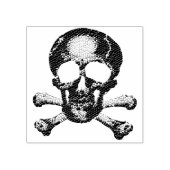 Punk piraten spookschedel rubberstempel (Afrduk)