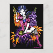 Punk Pixie Gothic Flower Faerie Fantasy Briefkaart (Voorkant)