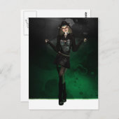 Punk pixie - groen briefkaart (Voorkant / Achterkant)