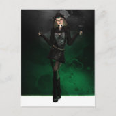 Punk pixie - groen briefkaart (Voorkant)
