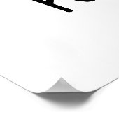 Punk Porker Funny Rocker Pig Pun Poster (Hoek)