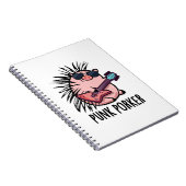 Punk Porker Grappige Punk Rocker Varken Pun  Notitieboek (Rechterzijde)
