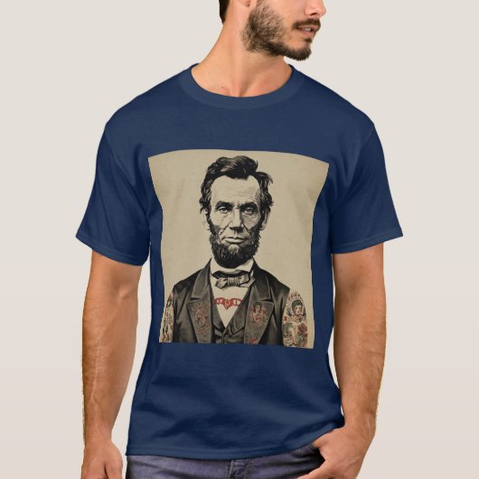 Punk President Abe Lincoln T-shirt (Voorkant)