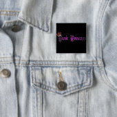 Punk Princess Square Button (In situ)