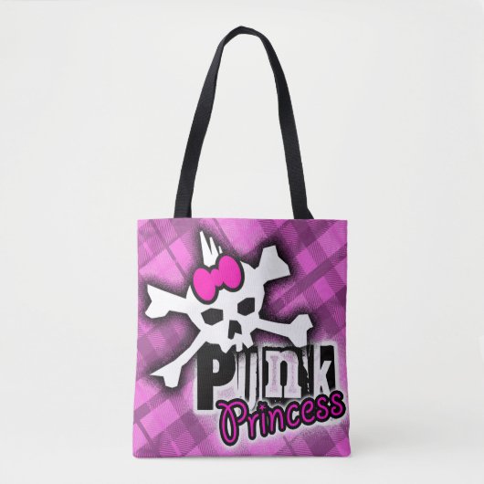 Punk prinses Canvas tas (Voorkant)