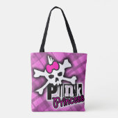 Punk prinses Canvas tas (Achterkant)