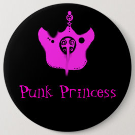 Punk Prinses Knop Ronde Button 6,0 Cm