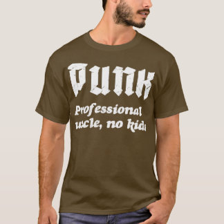 Punk Professioneel Oom Geen Kinder Punk Rock-ontwe T-shirt
