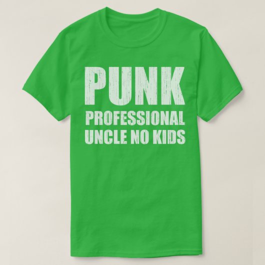 Punk Professionele oom nr. Kind 3 T-shirt (Design voorkant)