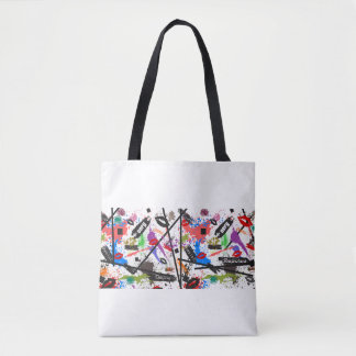 Punk Pulse Canvas tas - Draai hoofden, wees een re