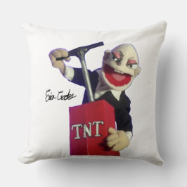 punk puppet with tnt plunger kussen