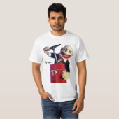 punk puppet with TNT plunger T-shirt (Voorkant volledig)