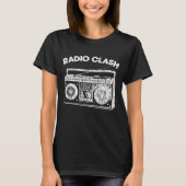 Punk radio-omloopplaat Retro T-shirt (Voorkant)