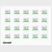 punk rapunzel haar ronde sticker (Vel)