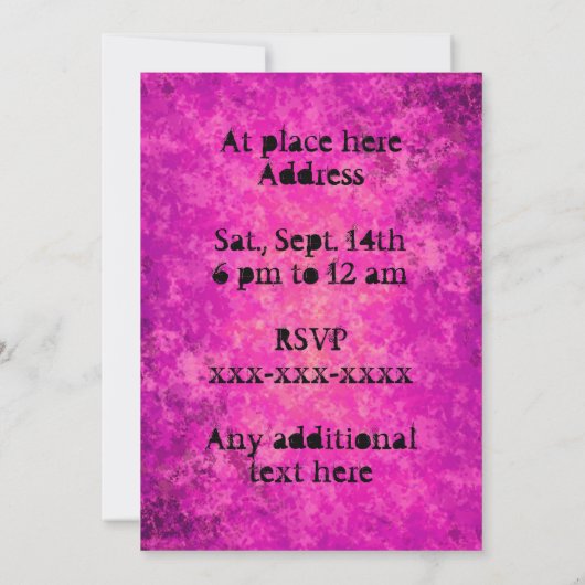 Punk rave fantasy vrouw kaart (Achterkant)