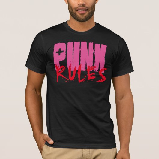 PUNK REGELS T-SHIRT (Voorkant)