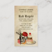 punk retro bakker skull grunge bloemen fluisteren visitekaartje (Achterkant)