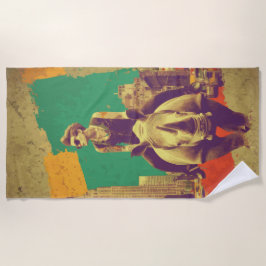 Punk Rider Rhino New York Pop Art Strandlaken