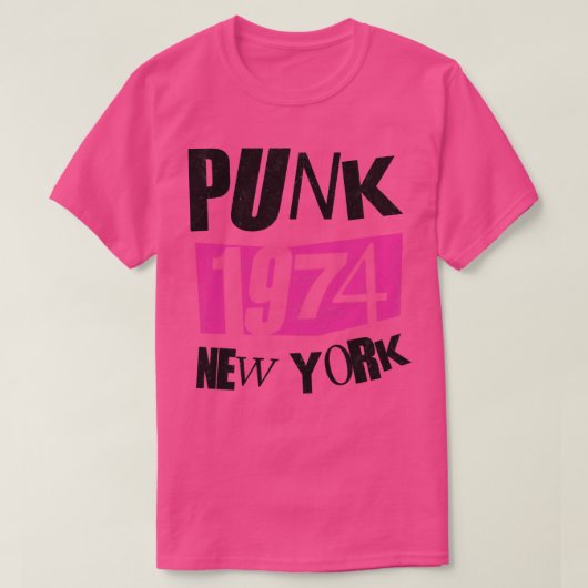 Punk Rock 1974  T-shirt (Design voorkant)