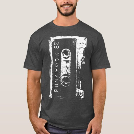 Punk Rock 80s Concert Mixtape  T-shirt (Voorkant)