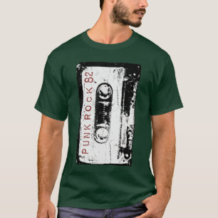 Punk Rock 80s Retro Concert Mitape Cassette Vintag T-shirt
