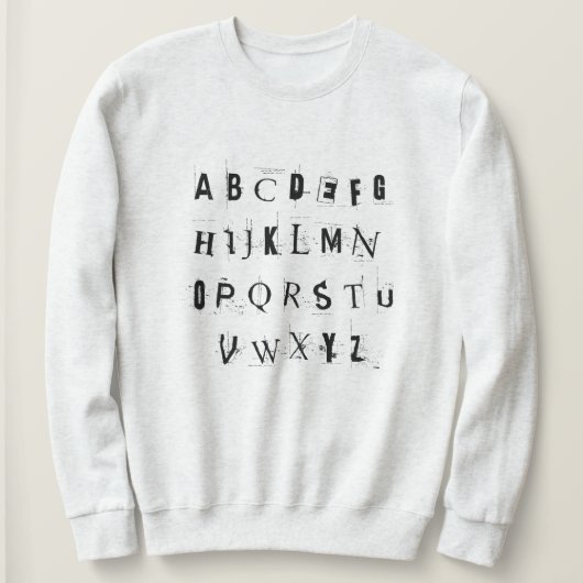 Punk Rock ABC's Trui (Design voorkant)