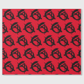 Punk Rock Anarchy Wrapping Paper Cadeaupapier (Vlak)