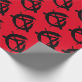 Punk Rock Anarchy Wrapping Paper Cadeaupapier (Hoek)