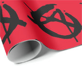 Punk Rock Anarchy Wrapping Paper Cadeaupapier (Rol Hoek)