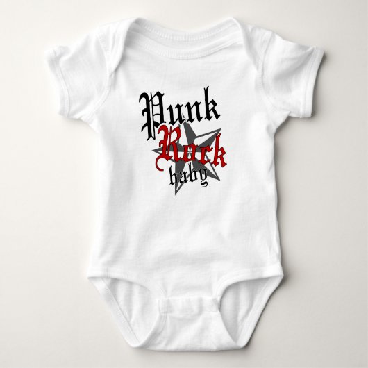 Punk Rock Baby Romper (Voorkant)