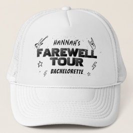 Punk Rock Bachelorette Weekend bruids Trucker Hoed Pet