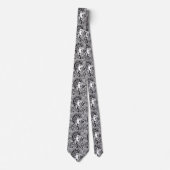 Punk Rock Black & White Necktie Stropdas (Voorkant)