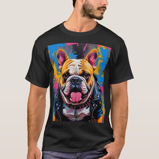 PUNK ROCK-BULLDOG 11 T-SHIRT (Voorkant)