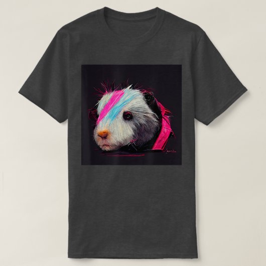 Punk-Rock-cavia in een lederen jas 5117 T-shirt (Design voorkant)