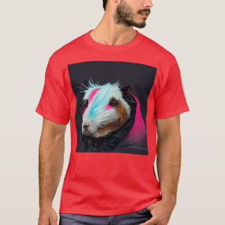Punk Rock-cavia in een lederen jas T-shirt