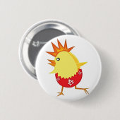 punk_rock_chicken_ ronde button 5,7 cm (Voorkant /achterkant)