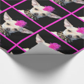 Punk Rock chihuahua-hondenpakpapier Cadeaupapier (Hoek)