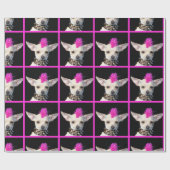 Punk Rock chihuahua-hondenpakpapier Cadeaupapier (Vlak)