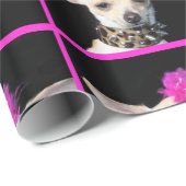 Punk Rock chihuahua-hondenpakpapier Cadeaupapier (Rol Hoek)