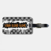 Punk Rock Custom Band Merch Music DJ Musician Swag Bagagelabel (Achterkant horizontaal)