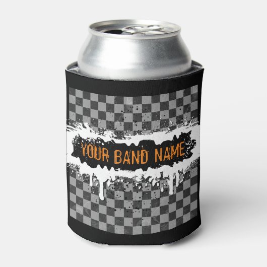 Punk Rock Custom Band Merch Music Swag DJ Musician Blikjeskoeler (Blikje Voorkant)