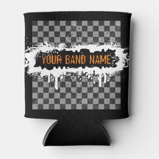 Punk Rock Custom Band Merch Music Swag DJ Musician Blikjeskoeler (Voorkant)