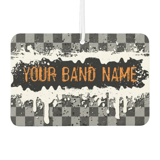 Punk Rock Custom Band Merch Music Swag Musicus Luchtverfrisser (Voorkant)