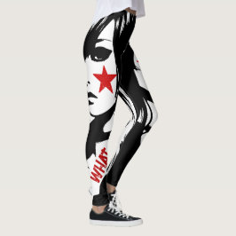 Punk Rock Custom Quote Tekst Street Art Graffiti Leggings