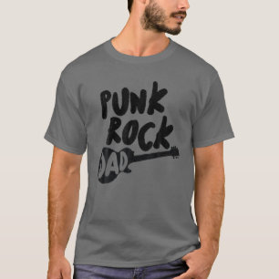 Punk Rock Dad Tattoos Guitar Punker Rocker Ska Ban T-shirt