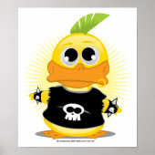 Punk Rock Duck Poster (Voorkant)